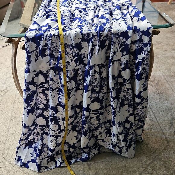 Floral Halter Maxi Dress - Blue and White Size Small - Picture 11 of 11